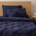 thumbnail image 3 of Dawn 5-Piece Pleated Washed Navy Bed in a Bag, Twin/Twin XL, 3 of 6