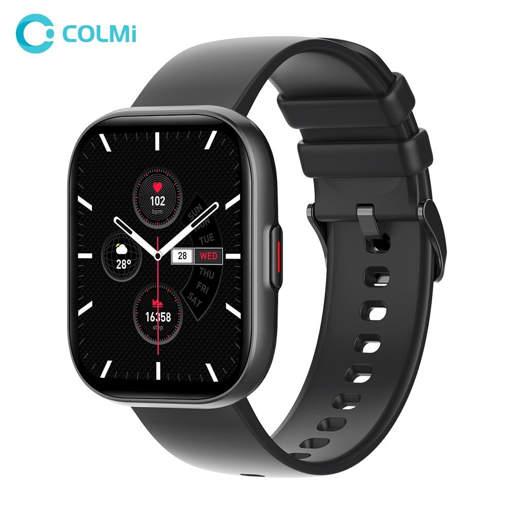 Smartwatch Colmi P68 Tela Amoled 2,04 Bluetooth IP67 Preto