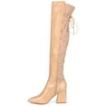 thumbnail image 2 of Journee Womens Valorie Wide Calf Block Heel Over The Knee Boots, 2 of 9
