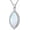 Style 4, variant on Soulmeet 925 Sterling Silver Dainty Oval/Marquise/Drop/Pear/Rhombus Opal Simple Pendant Necklace for Women, Fashion Necklace for Women Mother - Endless Love, Birthday Gift, with 18+2inch