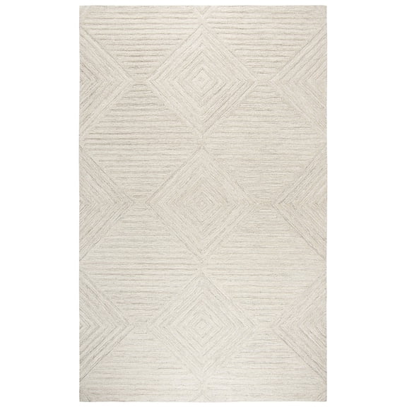 Alora Decor Geneva 10' x 13' Solid Natural/Ivory Hand-Tufted Area Rug
