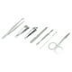 thumbnail image 2 of 6 in 1 Stainless Steel Manicure Set Nail Clippers Cleaner Cuticle Grooming Kit, 2 of 7