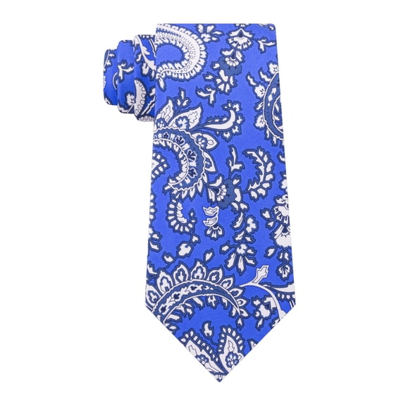 TOMMY HILFIGER Mens Blue Paisley Slim Neck Tie