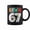Black, variant on Bruh Six Seven Christmas 67 Meme Xmas Gen Alpha Slang Coffee Mugs