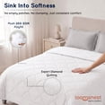thumbnail image 5 of Loomsnest Diamond Quilted Comforter Full/Queen Duvet Insert, All Season, Soft, Lightweight, Down Alternative Reversible Comforter (White), 5 of 7