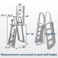 thumbnail image 2 of Aqua Select Flip-Up A-Frame Ladder for Above Ground Swimming Pools, 2 of 7