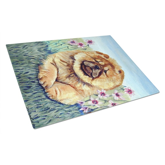 Carolines Treasures 7020LCB Chow Chow Glass Cutting Board - Large- 15 x 12 in.