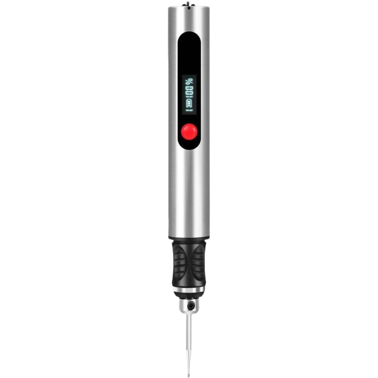 Rechargeable Electric Engraving Pen with 30 Bits, Portable DIY Engraving Tool for Metal, Wood, Glass, Jewelry and Stone