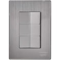 thumbnail image 1 of Apagadores de Pared Inoxium3ASilver 1Pza Apagadorx3 125-250VCA 10A 50/60Hz Plateado Acero Inoxidable/PC., 1 of 3