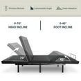 thumbnail image 4 of Einfach Adjustable Bed Frame, 14" High with Wireless Control and Metal Support, Split King, 4 of 6
