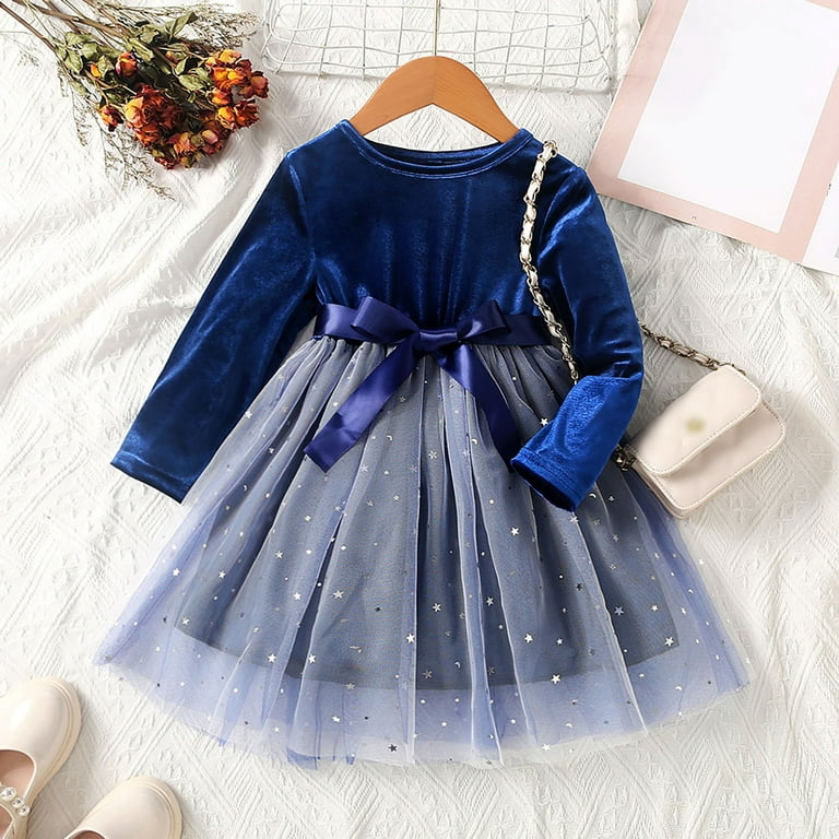 Girls Dresses Long Sleeve Lace Princess Dance Party Lace Clothes Girls Boho  Dresses,Size 18 Months-24 Months - Walmart.com