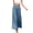 Sky Blue, variant on Fesfesfes Women Pant Fashion Casual High Waist Elastic Waist Solid Color Ruffle Wide Leg Long Pants