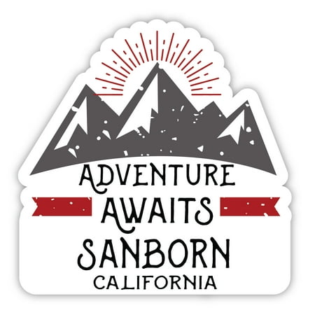 

Sanborn California Souvenir 4-Inch Magnet Adventure Awaits Design