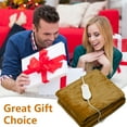 thumbnail image 6 of nalax Electric Fast Heating Body Throw Blanket with 6 Heat Levels, Brown, 6 of 7