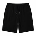 thumbnail image 2 of Lmnyox Sweat Shorts for Men Lightweight Solid Color Basic Running Sport Short Knee Length Drawstring Waist Shorts, 2 of 4