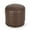 brown, variant on GDF Studio Conrail Contemporary Faux Leather Channel Stitch Pouf, Caramel Cube