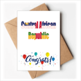 thumbnail image 1 of nombre país de África central Sobre de la Carta de felicitación de la tarjeta de matrimonio, 1 of 4