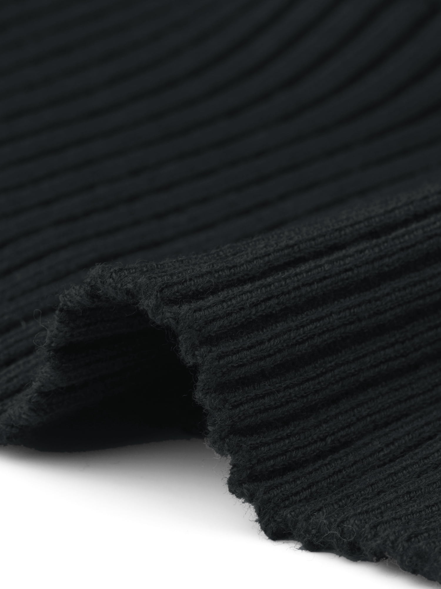 DARING DIVA Women's Plus Turtleneck Long Sleeve Sweater L Black
