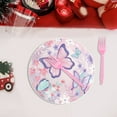 thumbnail image 6 of Butterflies Party Supplies, Disposable Tableware Set, Colorful 7 Inch and 9 Inch Plates with Napkins, Plastic and Paper Material, Perfect for Birthday and Summer Parties, 6 of 6