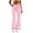 Pink, variant on High Waisted Yoga Pants for Women Elastic Waist Pocket Casual Lounge Pants for Daily Wear