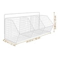 thumbnail image 2 of HOOWIFFY Minimalist Rectangular Metal Wall Baskets for Kitchen 1Pack, 2 of 8