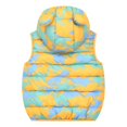 thumbnail image 2 of Hicidod Toddler Winter Vest Sleeveless Zipper Cute Bear Ears Hooded Jacket Print Thicken Warm Water Resistant Baby Outwear, 2 of 3