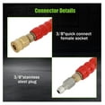 thumbnail image 3 of Pressure Washer Hose 3/8 Inch x 100ft 6000 PSI - Non-Marking R2 Gray - 2-Braid High Pressure Replacement Hose for Gas & Electric Pressure Washers, 3 of 7