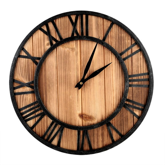 Wall Clock Roman word Home Decoration Wall Clock Modern Fashion Metal Round Clock