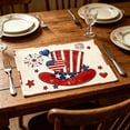 thumbnail image 5 of Napperon de Table Résistant à la Chaleur avec Motif de la Fête de l'Indépendance, Silicone, Réutilisable, Va au Lave-Vaisselle pour les Repas à l'Intérieur et à l'Extérieur, 5 of 5