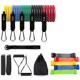 thumbnail image 1 of 17 unidades/juego de bandas de resistencia de látex, tubos de Yoga para ejercicios de entrenamiento físico con bolsa, 11 Feliz Sencillez, 1 of 5