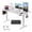 White, variant on 48"×24" Black Electric Height Adjustable Desk, Ergonomic Sit Stand Computer Workstation With 3 Custom Height Memory Presets and Child Lock for Home & Office