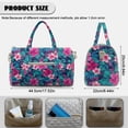 thumbnail image 7 of Garronmavis Large Quilted Duffle Bag for Women, Tropical Floral Weekender Bag with Luggage Sleeve, Lightweight Carry On Overnight Bag Travel Gym Bag for Airplane Travel, 7 of 7