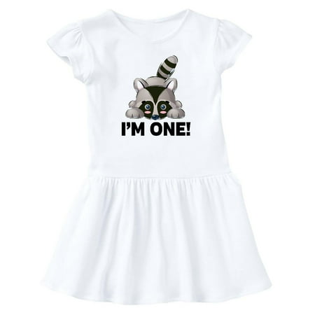 

Inktastic First Birthday Raccoon 1 Year Old Gift Baby Girl Dress
