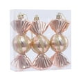 thumbnail image 2 of VOTRUDI Christmas Glitter Hanging Candy Ornaments,3 Pieces Christmas Candy Ornaments with Glitter and Plastic Peppermints for Home Party Decorations.,Rose Gold, 2 of 7