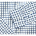 thumbnail image 3 of Wear Sierra Top Shelf Men's Turkish Cotton Long Sleeve Button Up Shirt in Blue Windowpane Plaid, 3 of 6