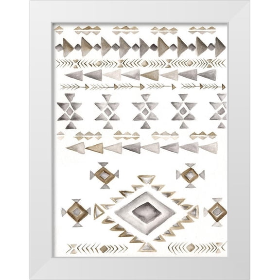 Shamp, Cindy 12x14 White Modern Wood Framed Museum Art Print Titled - Winter Lodge Bkgnd