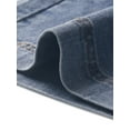 thumbnail image 5 of DARING DIVA Women's Wide High Waisted Stretchy Jeans Buttoned Denim Pants S Gray Blue, 5 of 6