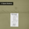 thumbnail image 6 of ROYALE Sage Green Duvet Cover Queen Size - Washed Duvet Cover Set 3 Piece Double Brushed Duvet Covers with Button Closure - 1 Duvet Cover 90x90 inch and 2 Pillow Shams - Comforter Cover, 6 of 8