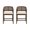 Walnut, variant on Wooden Frame Counter stool with rattan back-WALNUT-set of 2,Walnut