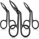 thumbnail image 1 of Kunmingshisd Toys pinzas para cejas con mango de tijera y punta recta, pinzas para cejas con forma de tijera para depilar el vello facial, el cuidado de las cejas, la depilación de pelucas para mujere, 1 of 5
