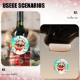 thumbnail image 4 of Funny Christmas Ornament,Cartoon Chef,Xmas Round Ceramic Pendant, 4 of 6