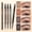 Dark Brown, variant on 2 in 1 Magic Eyebrow Pencil, 2025 New 4-Tipped Precise Brow Pen Tattoo Pencil Contouring Pen, 3D Waterproof Microblading Eyebrow Pencil for Natural Makeup Last All Day (Light Brown)