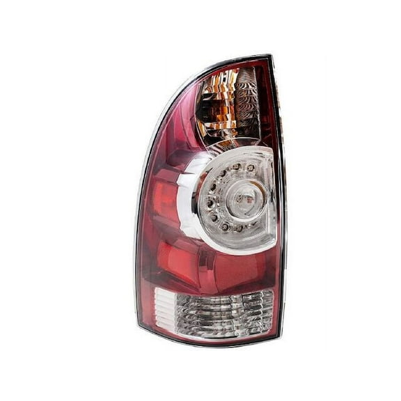 Left Driver Side Tail Light Assembly with Wiring Harness - Compatible with 2005 - 2015 Toyota Tacoma 2006 2007 2008 2009 2010 2011 2012 2013 2014