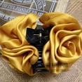 thumbnail image 5 of Jaw Clips Alloy Acrylic Resin Roses Flowers Hair Clips Hair Claws Women Headwear PINK, 5 of 8