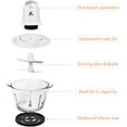 thumbnail image 7 of POSAME Small Food Processor Chopper 4 Cup Serving Glass Bowl FD01, 7 of 7
