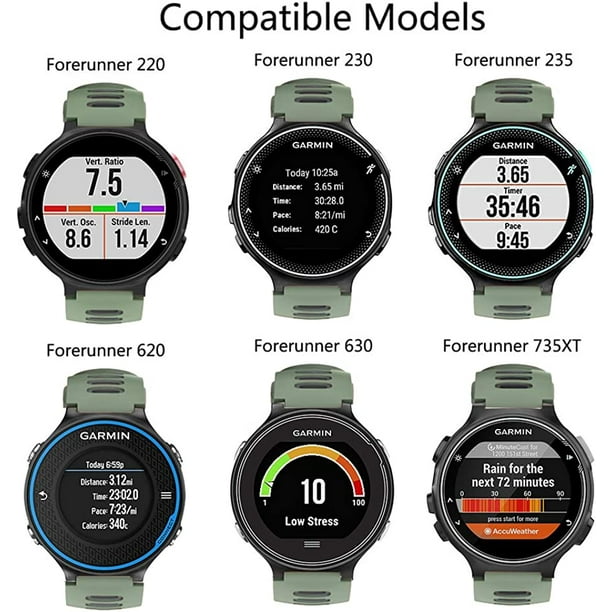ISABAKE Soft Silicone Watch Band Strap for Garmin Forerunner 735XT