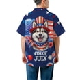 thumbnail image 5 of Patriotic Alaskan Malamute Celebrates 4th of July Hawaiian Shirt Breathable Summer Unisex Merch Alaska Mal Dog Lovers Gifts - 02009, 5 of 6