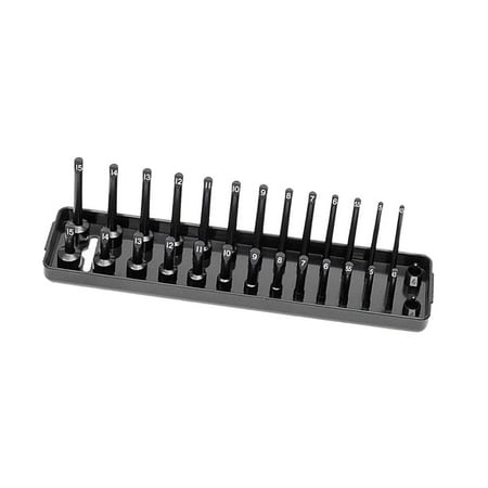 

Multifunctional 1/4 3/8 1/2 Garage Organizer Metric SAE Home Workshop Rack Accessories Holder 0.25inch Black