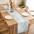 thumbnail image 3 of Table Runner 72 Inches Long for Kitchen Dining, Blue Seahorse Coastal Dresser Scarf Farmhouse, Dining Table Decorations for Wedding/Parties, Summer Beach Nautical Ocean Coral 16 x 72 In, 3 of 8