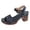 Navy, variant on CAIXIA Sandals For Women Women Summer Casual Sandals with Buckle Strap Comfortable Open Toe Square Heel Beach Footwear,Black